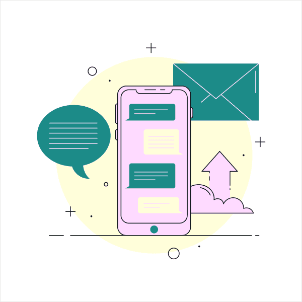 Custom phone illustration